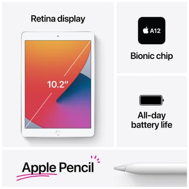 iPad 10.2" (2020) 128 GB WiFi (kulta)