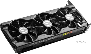 EVGA GeForce RTX 3080 XC3 BLACK 10GB (LHR) näytönohjain