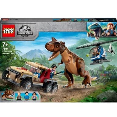 LEGO Carnotaurus-dinosauruksen takaa-ajo