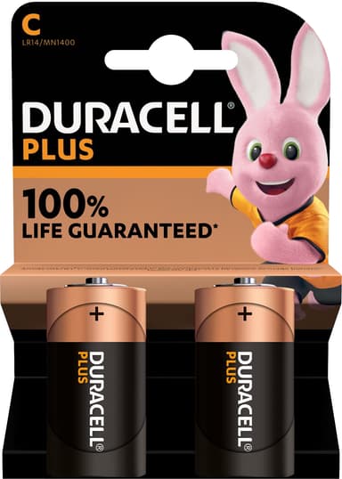 Duracell Plus Power C paristot (2 kpl)