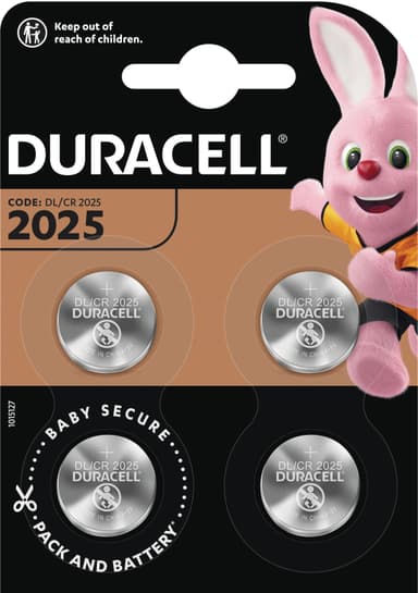 Duracell CR2025 paristot DUR20164P (4 kpl)