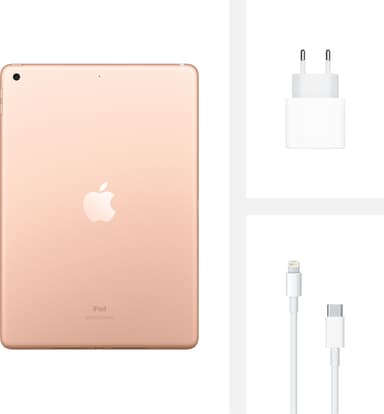 iPad 10.2" (2020) 128 GB WiFi (kulta)