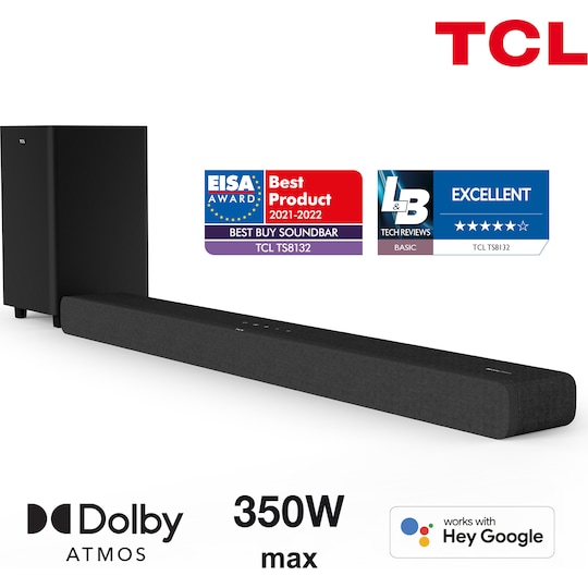 TCL TS8132 3.1.2-kanavainen soundbar (musta)
