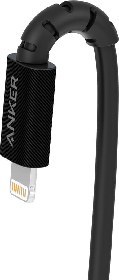 Anker USB-C - Lightning kaapeli 1,8 m (musta)