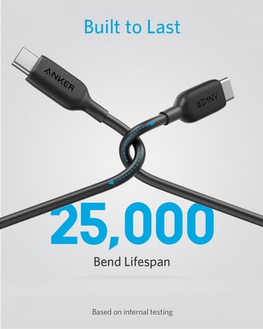 Anker PowerLine III USB-C - USB-C 2.0 kaapeli 1,8 m (musta)