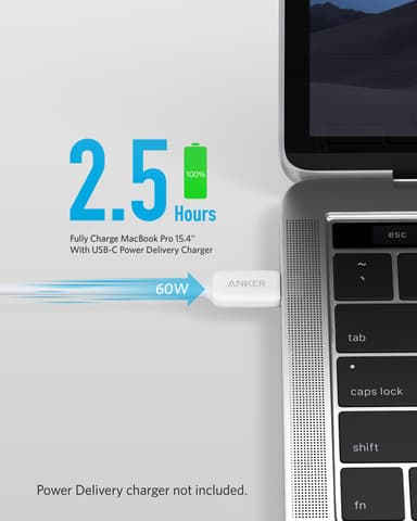 Anker PowerLine III USB-C - USB-C 2.0 kaapeli 0,9 m (valkoinen)