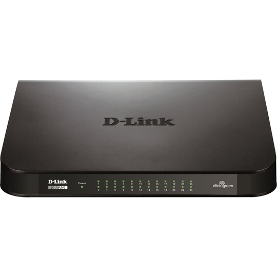 D-Link GO 24-port gigabit kytkin, musta
