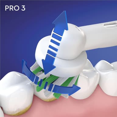 Oral-B Pro3 3700 sähköhammasharja 291176 (vaaleansininen)