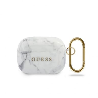 Guess AirPods Pro Kuori Marble Valkoinen