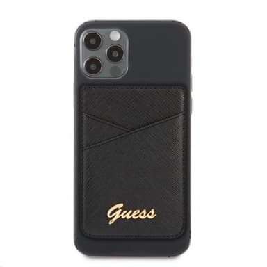 Guess Korttipidike MagSafe Metal Logo Musta