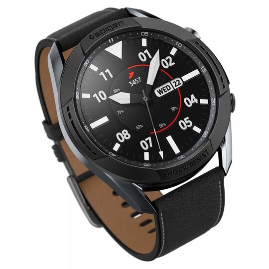 Samsung Galaxy Watch3 45mm Kuori Chrono Shield Musta
