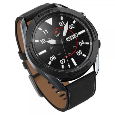 Spigen Samsung Galaxy Watch3 45mm Kuori Chrono Shield Musta