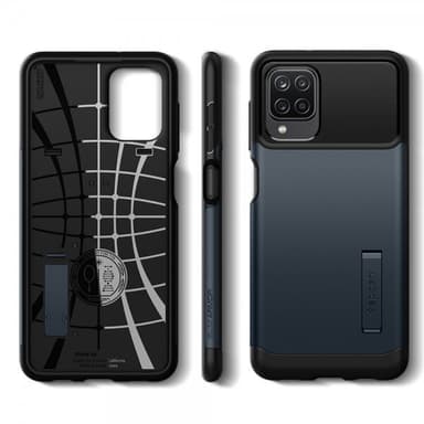 Spigen Samsung Galaxy A12 Kuori Slim Armor Metal Slate