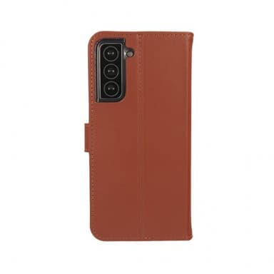 Valenta Samsung Galaxy S21 Kotelo Book Case Leather Ruskea