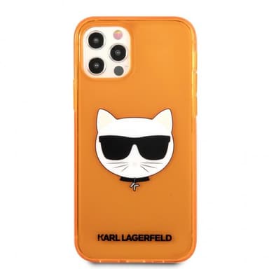Karl Lagerfeld iPhone 12/iPhone 12 Pro Kuori Choupette Fluo Oranssi