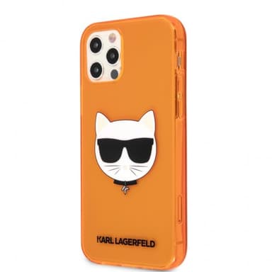 Karl Lagerfeld iPhone 12/iPhone 12 Pro Kuori Choupette Fluo Oranssi