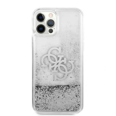 Guess iPhone 12 Pro Max Kuori Liquid Glitter Hopea Kirkas