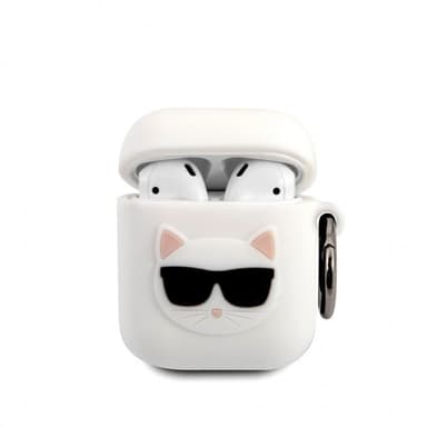 Karl Lagerfeld AirPods (1/2) Kuori Choupette Valkoinen