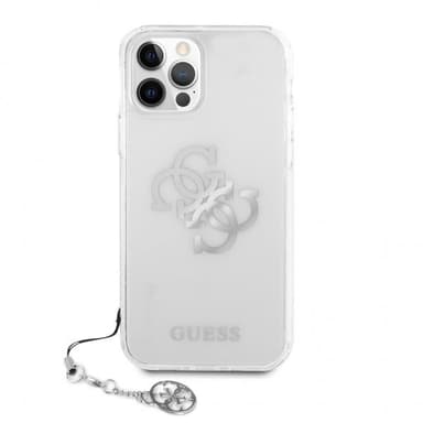 Guess iPhone 12 Pro Max Kuori 4G Logo Hopea Kirkas