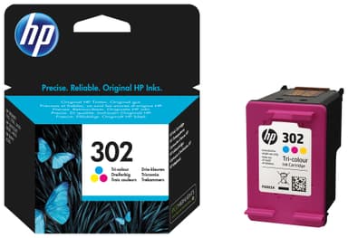 HP 302 mustekasetti (kolmiväri)
