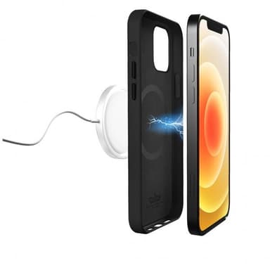 Puro iPhone 12 Pro Max Kuori SKYMAG Leather Look Musta