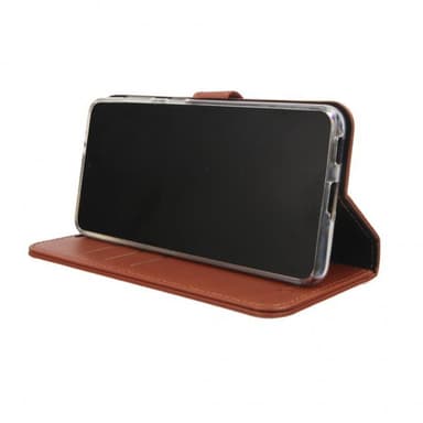 Valenta Samsung Galaxy S21 Kotelo Book Case Leather Ruskea