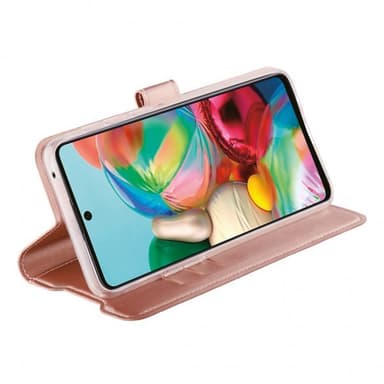 Vivanco Samsung Galaxy A72 Kotelo Classic Wallet Ruusukulta