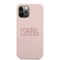 Karl Lagerfeld iPhone 12 Pro Max Kuori Stack Logo Vaaleanpunainen