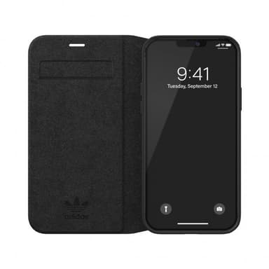 Adidas iPhone 12/iPhone 12 Pro Kotelo Booklet Case Basic Musta