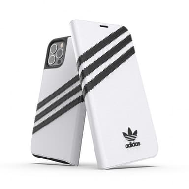 Adidas iPhone 12/iPhone 12 Pro Kotelo Booklet Case Valkoinen
