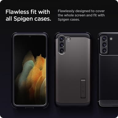 Spigen Samsung Galaxy S21 Näytönsuoja GLAS.tR Slim EZ Fit 2 kpl
