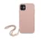 Guess iPhone 11 Kuori Saffiano Chain Vaaleanpunainen