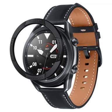 Spigen Samsung Galaxy Watch3 45mm Kuori Chrono Shield Musta