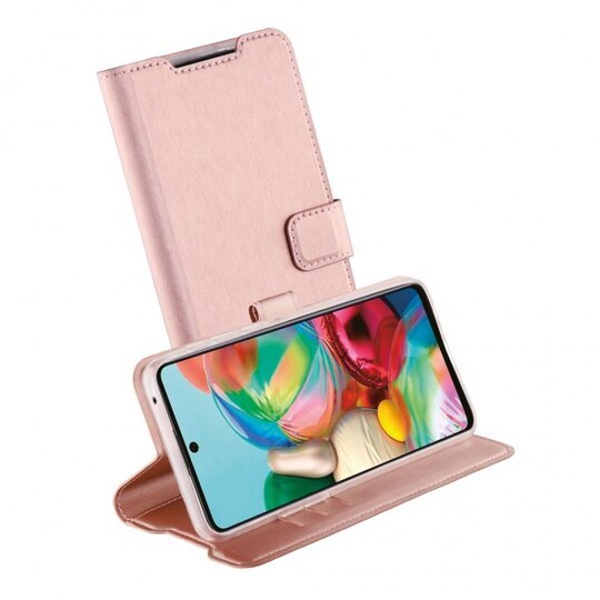 Vivanco Samsung Galaxy A72 Kotelo Classic Wallet Ruusukulta