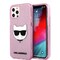 Karl Lagerfeld iPhone 12 Pro Max Kuori Choupette Glitter Vaaleanpunainen