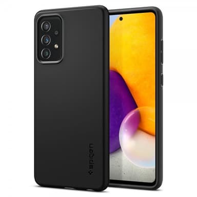 Spigen Samsung Galaxy A72 Kuori Thin Fit Musta