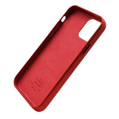 Puro iPhone 12/iPhone 12 Pro Kuori SKY Leather Look Punainen