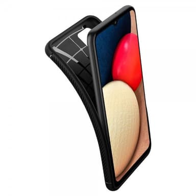 Spigen Samsung Galaxy A02s Kuori Rugged Armor Matte Black