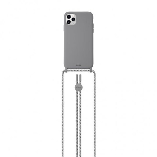 iPhone 12/iPhone 12 Pro Kuori HUEX PASTELS Necklace Harmaa