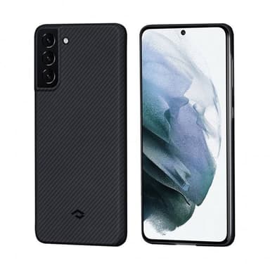 Pitaka Samsung Galaxy S21 Plus Kuori Air Case Musta/Harmaa Twill