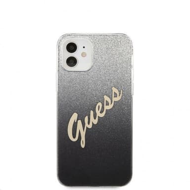 Guess iPhone 12 Mini Kuori Vintage Gradient Musta