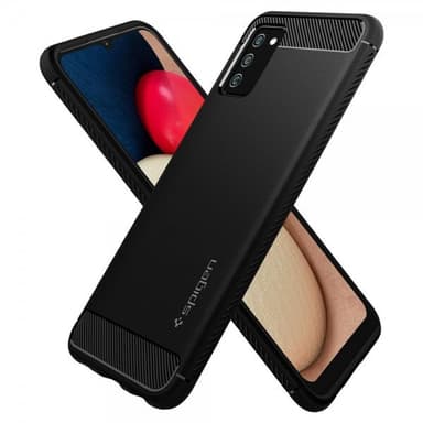 Spigen Samsung Galaxy A02s Kuori Rugged Armor Matte Black