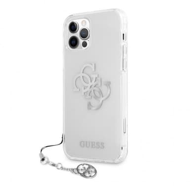 Guess iPhone 12 Pro Max Kuori 4G Logo Hopea Kirkas