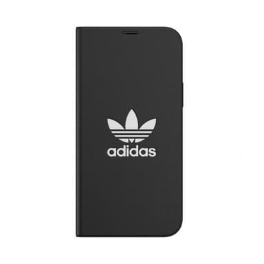 Adidas iPhone 12/iPhone 12 Pro Kotelo Booklet Case Basic Musta