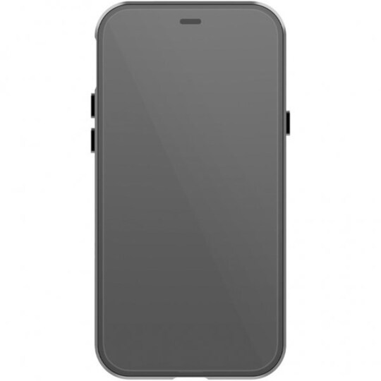 iPhone 12 Pro Max Kuori 360° Real Glass Case Musta Läpinäkyvä