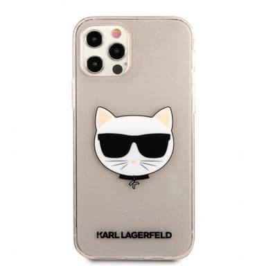 Karl Lagerfeld iPhone 12/iPhone 12 Pro Kuori Choupette Glitter Kulta