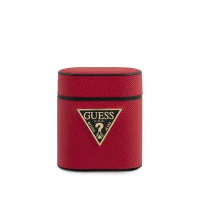 Guess AirPods (1/2) Kuori Saffiano Cover Punainen