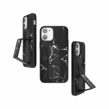 Clckr iPhone 12 Mini Kuori GripCase Marble Musta