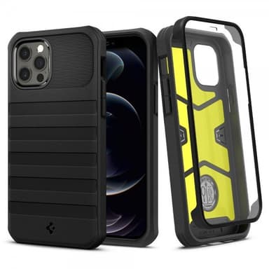 Spigen iPhone 12/iPhone 12 Pro Kuori Geo Armor 360 Musta