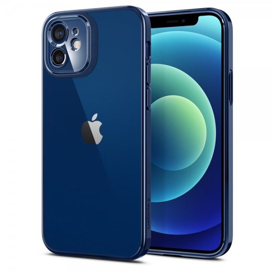 Spigen iPhone 12 Kuori Optik Crystal Chrome Blue